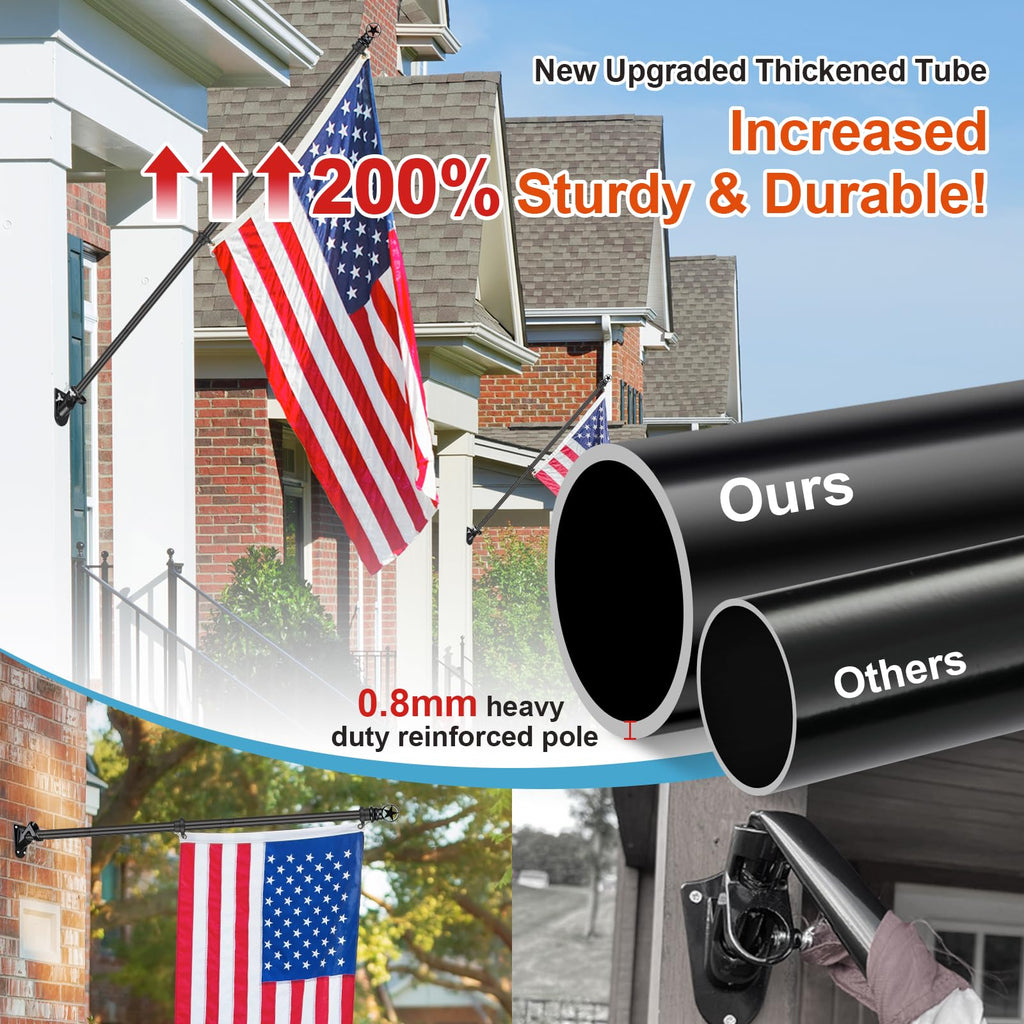 5ft Tangle-Free Stainless Steel Flag Pole Kit K9648