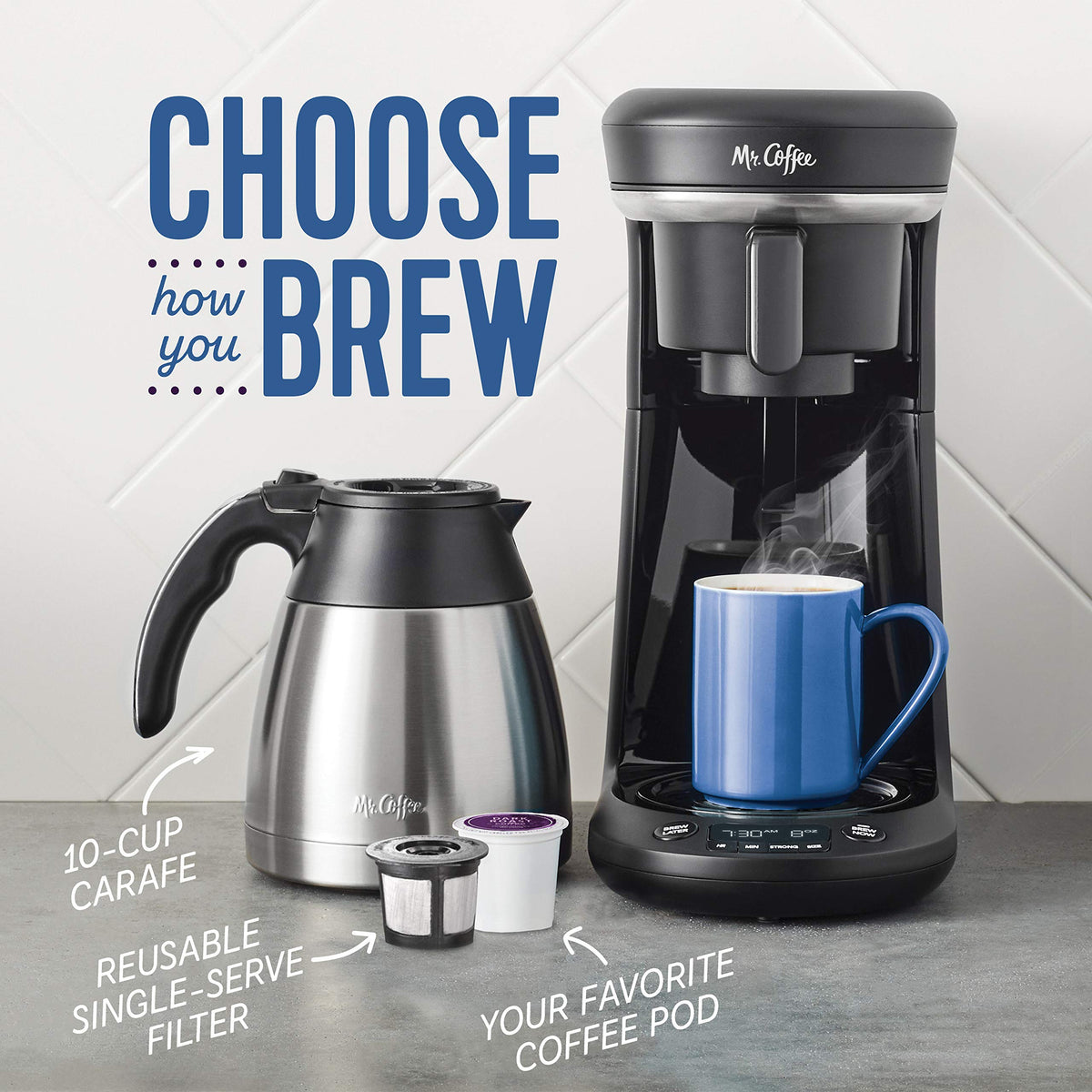 Programmable Coffee Maker, 10 Cups, Black C6852