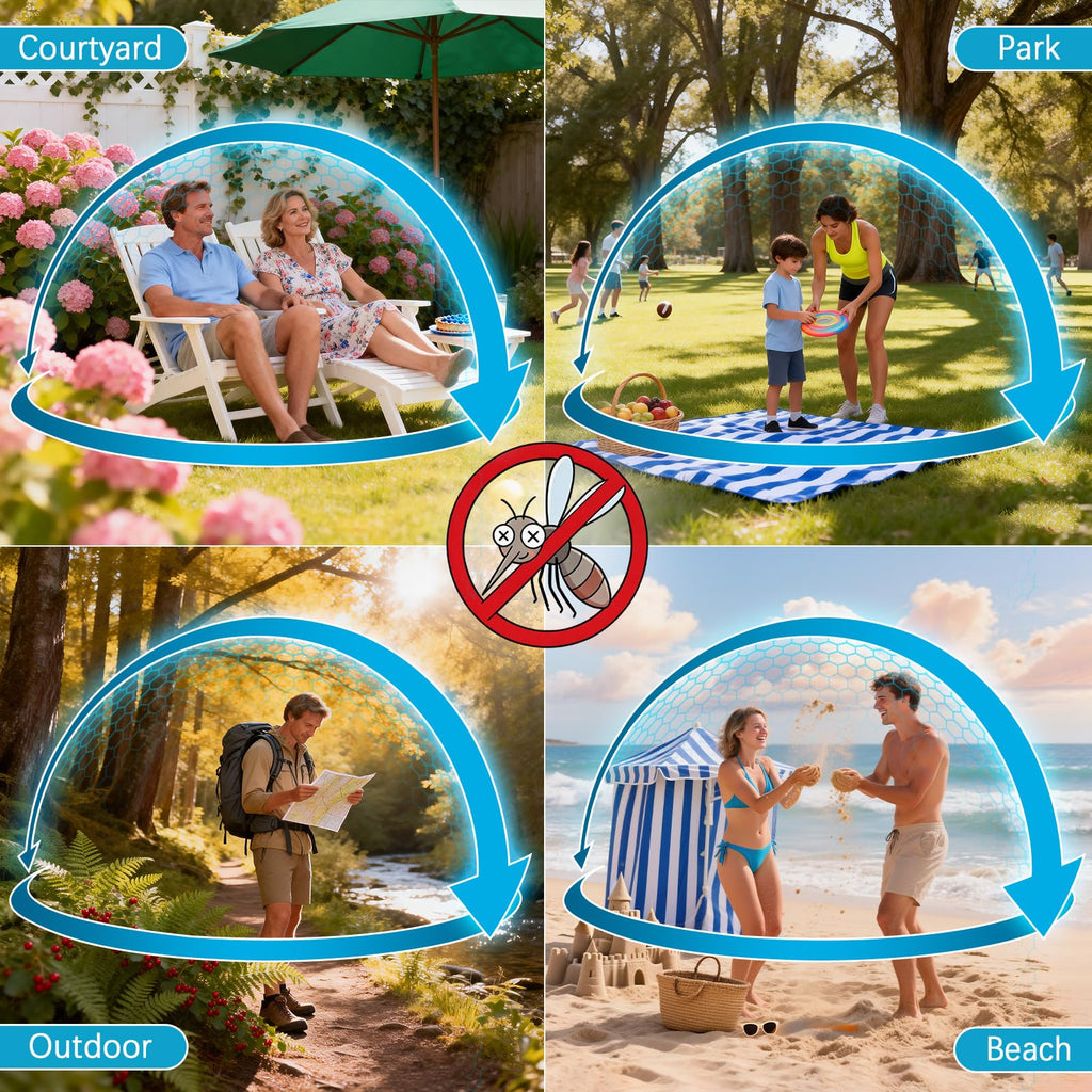 8 Pack DEET Free Mosquito Repellent Refill Pellets with Citronella Peppermint Lemongrass Oils L67330
