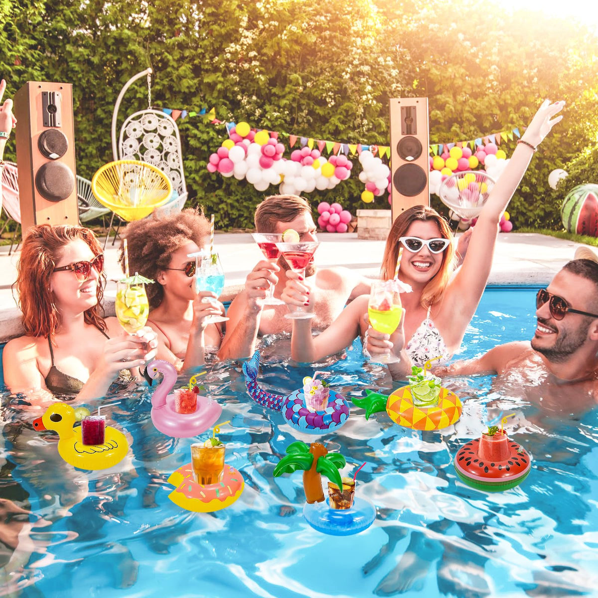 15 Pack Inflatable Drink Holder E95353