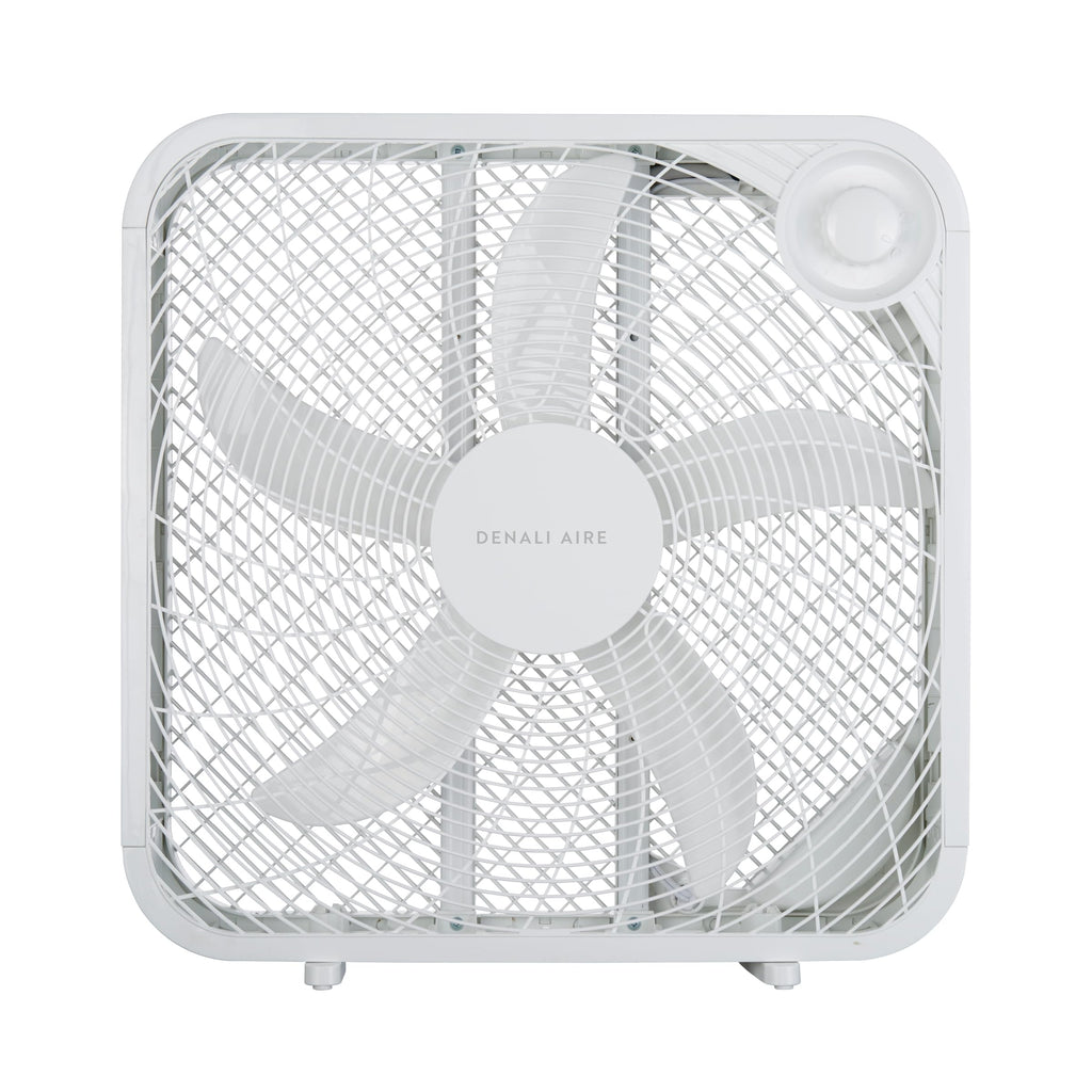 20 Inch Box Fan with 3 Speed Settings, White K737477