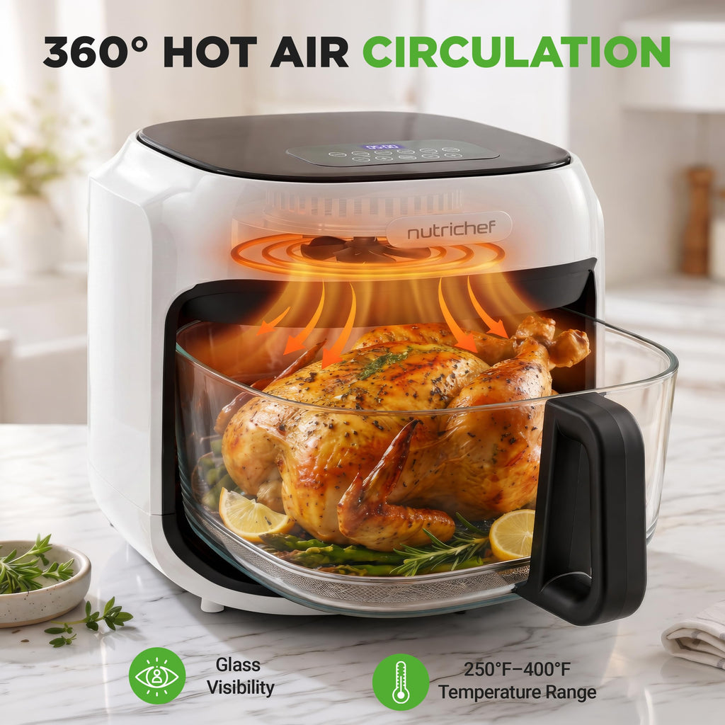 7.5 Quart Air Fryer with 6 Preset Cooking Modes R139