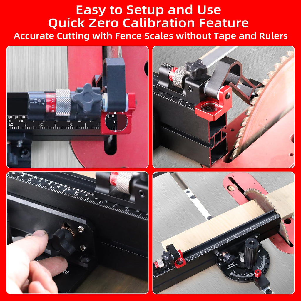 Table Saw Miter Gauge with Extendable Fence and Flip Stop Z3642