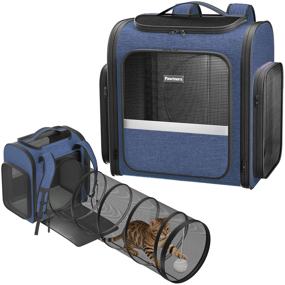 Cat Backpack with Play Tunnel X155