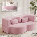 78" Full Size Pink Folding Sofa Bed K847565