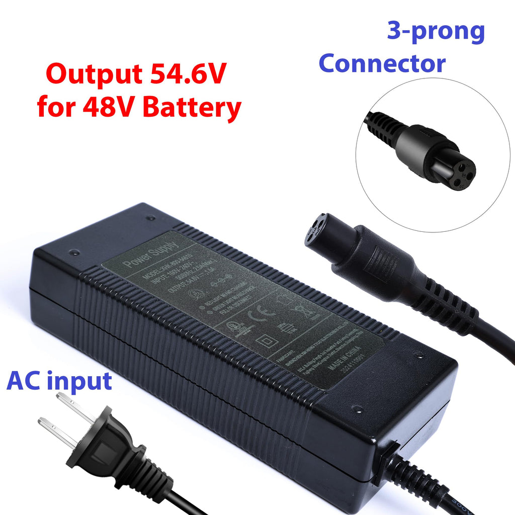 54.6V Power Adapter for Electric Bike Electric Scooter X17119