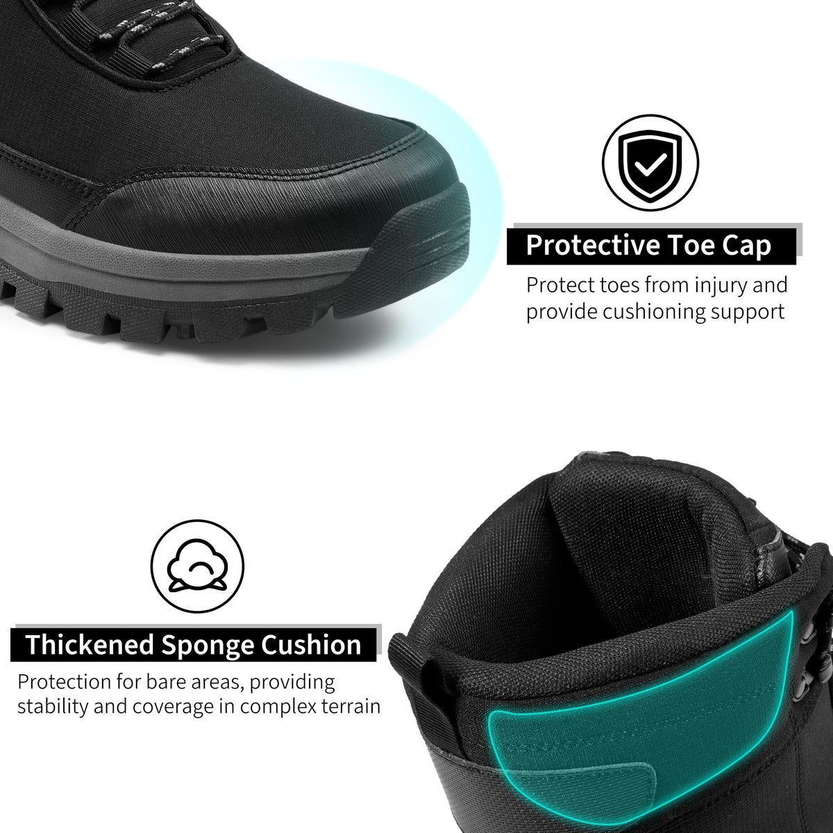Men’s Waterproof Non-Slip Winter Snow Boots J45192