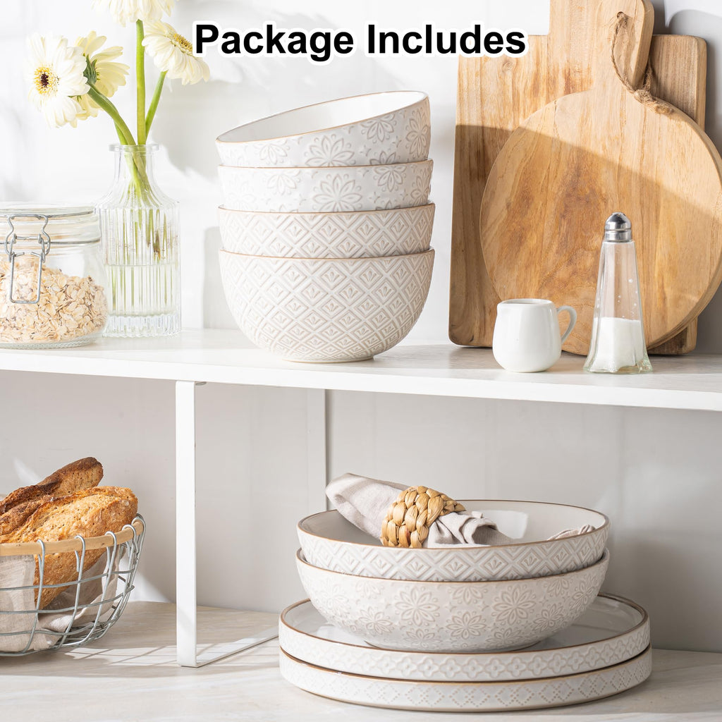 26 oz Ceramic Soup Bowls Set of 4 D5186