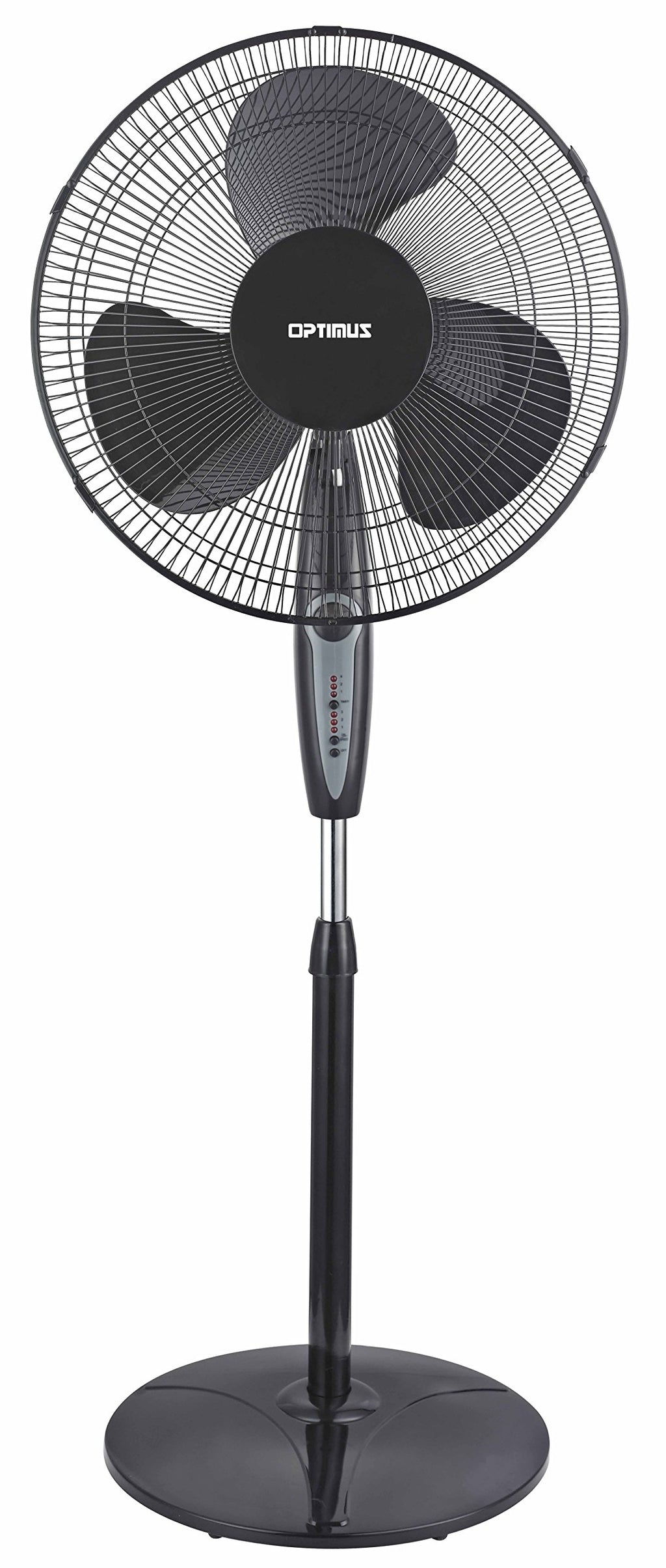White 16-Inch Oscillating Stand Fan with Remote G221
