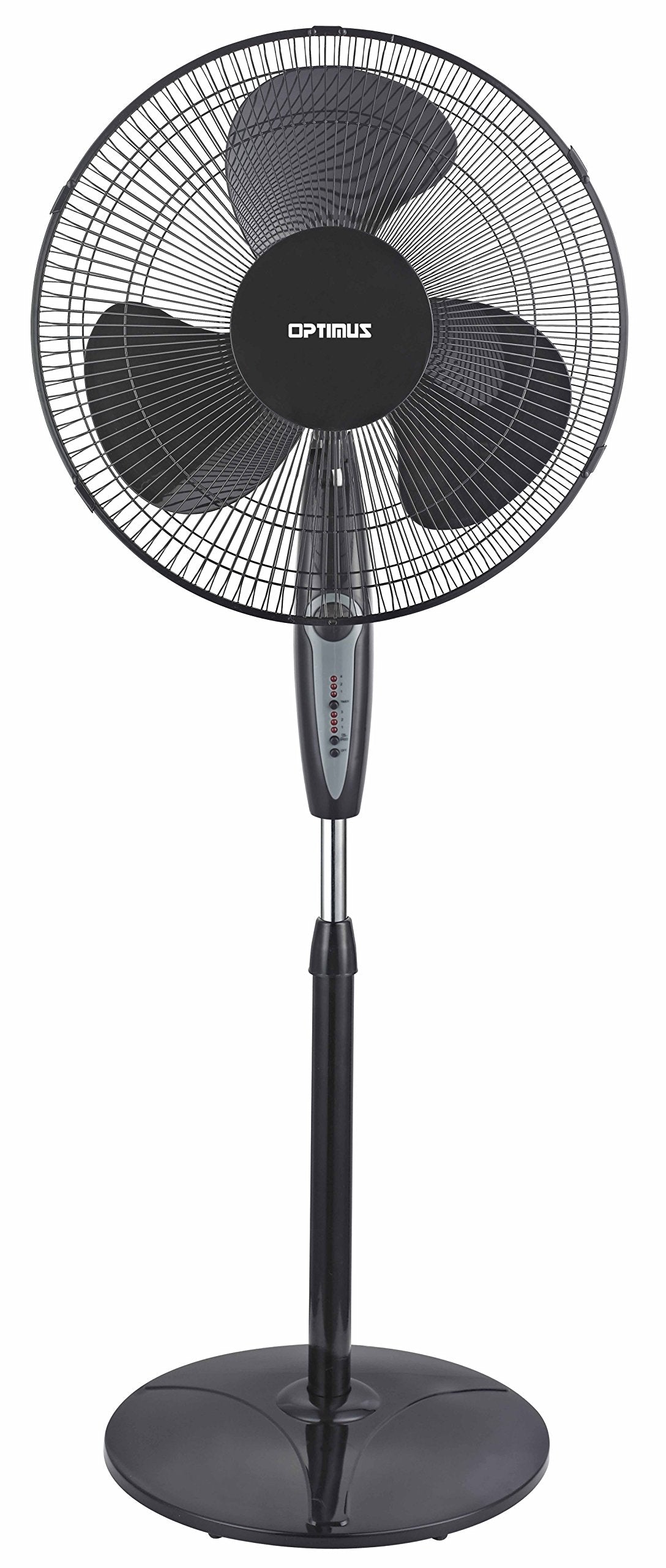 White 16-Inch Oscillating Stand Fan with Remote G221