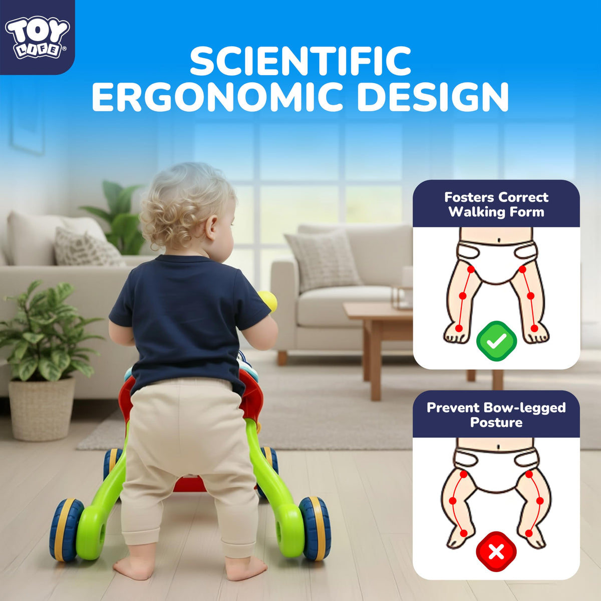 3-in-1 Baby Push Walker & Activity Center G709