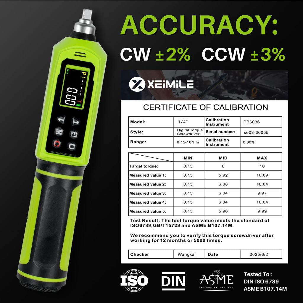 1/4" Drive Digital Torque Screwdriver Z331