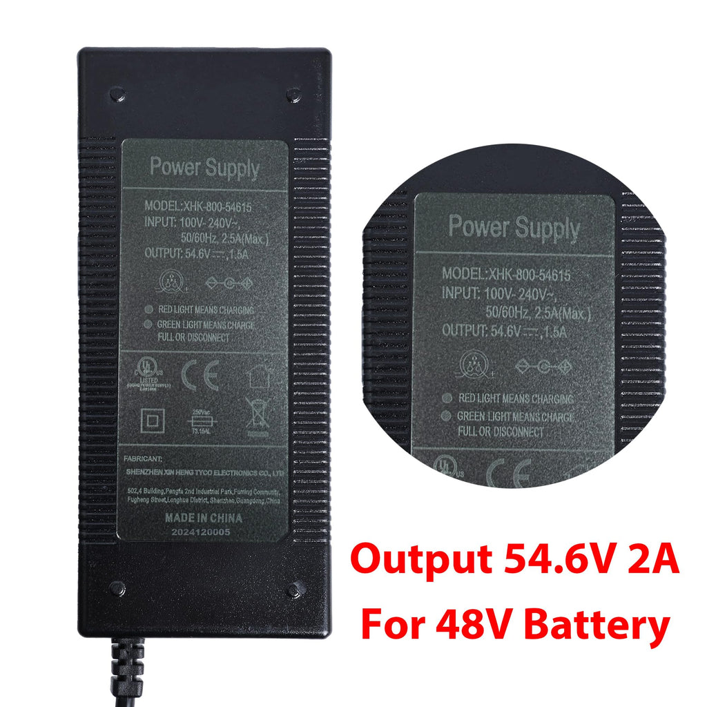 54.6V Power Adapter for Electric Bike Electric Scooter X17119