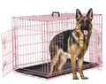48 Inch Folding Metal Dog Crate with Tray and Divider Panel C698150