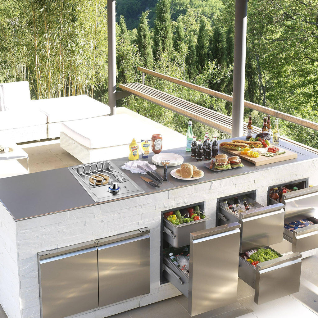 17500BTU Liquid Propane Side Burner 304 Stainless Steel U15965