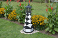 Amish-Made Replica Lighthouse with Base and Solar-Powered LED Lighting V454096